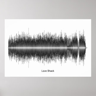 B52's Love Shack Soundwave Art Poster