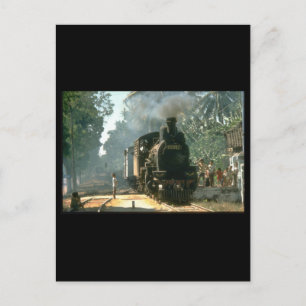 B5305 stops to raise steam_Steam Trains Postcard