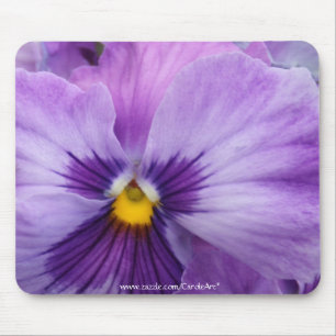 b7 Purple Lavender Pansy Mouse Pad