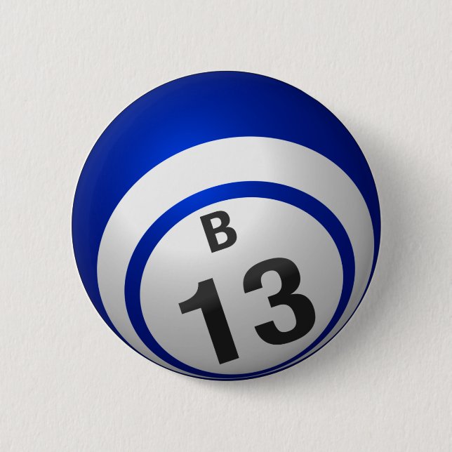 B 13 bingo button (Front)
