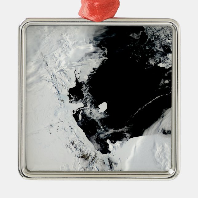 B-15J iceberg in the Ross Sea, Antarctica Metal Ornament (Front)