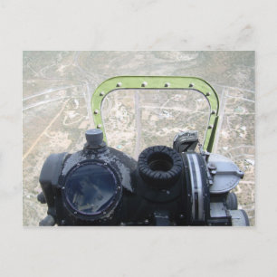 B-17 bombardier seat over Arizona Postcard