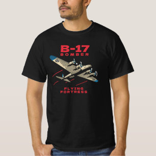 B-17 Bomber WW2 Plane Retro T-Shirt