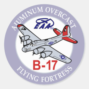 B-17 Flying Fortress Classic Round Sticker