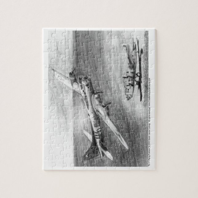 (B-17) Flying Fortress Jigsaw Puzzle (Vertical)