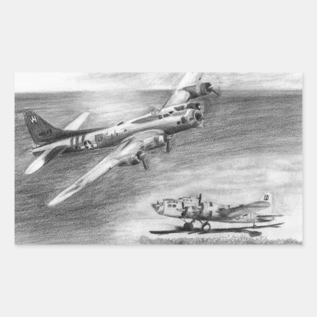 (B-17) Flying Fortress Sticker (Front)