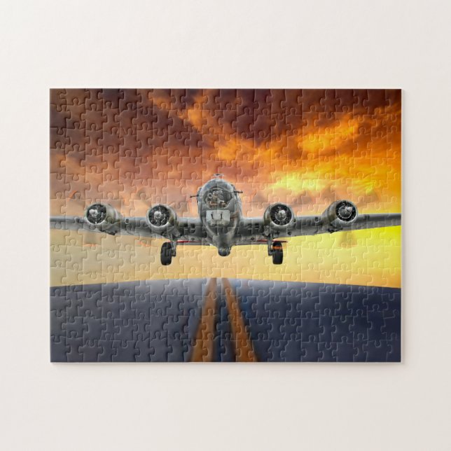 B-17 FLYING FORTRESS TAKEOFF JIGSAW PUZZLE (Horizontal)