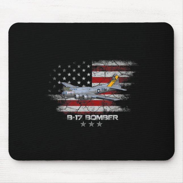 B-17 Flying Fortress World War 2 Bomber Warplane W Mouse Pad (Front)