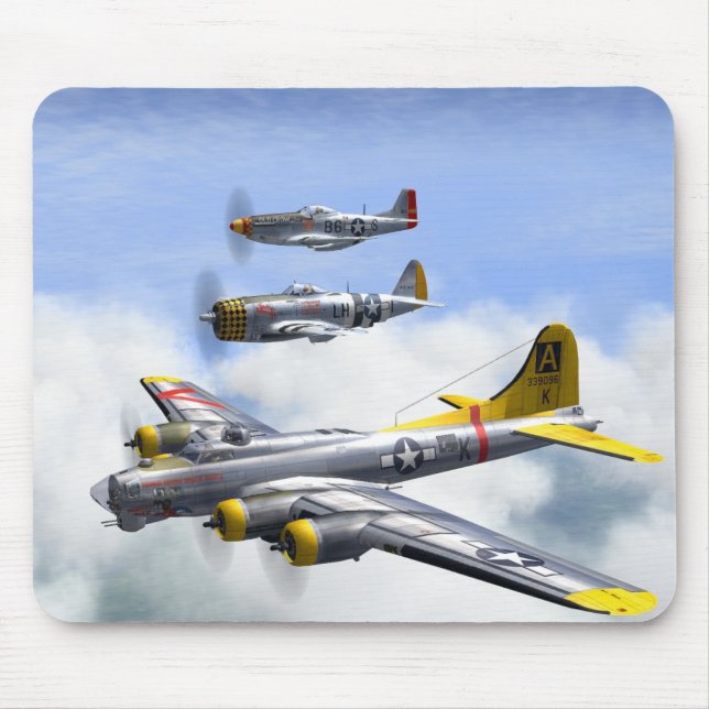 B-17 P-47 P-51 MOUSEPAD (Front)
