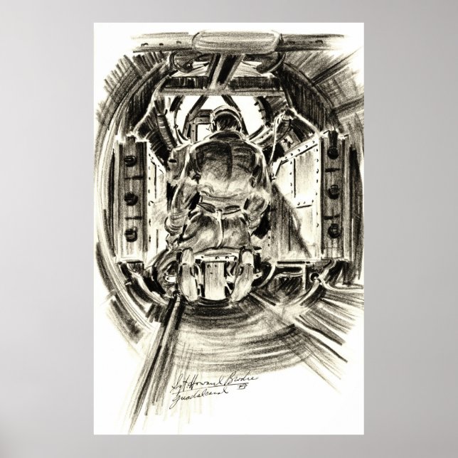 B-17 Tail Gunner 1943 Poster (Front)