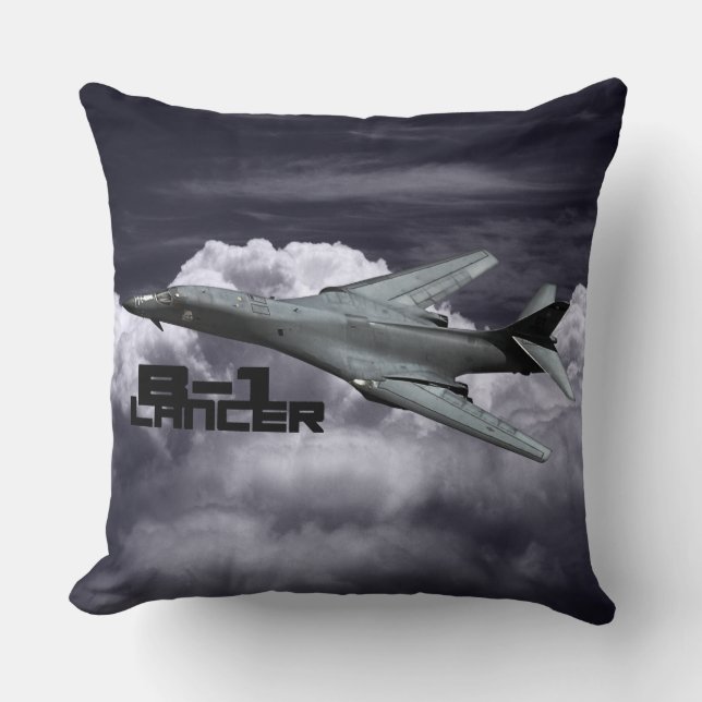 B-1 Lancer Oreiller de coton de qualité A 20x20 (Recto)
