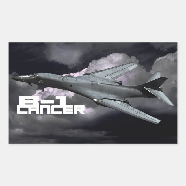 B-1 Lancer Rectangle Stickers (Front)