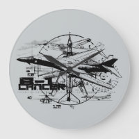 B-1 Lancer Round (Large) Wall Clock