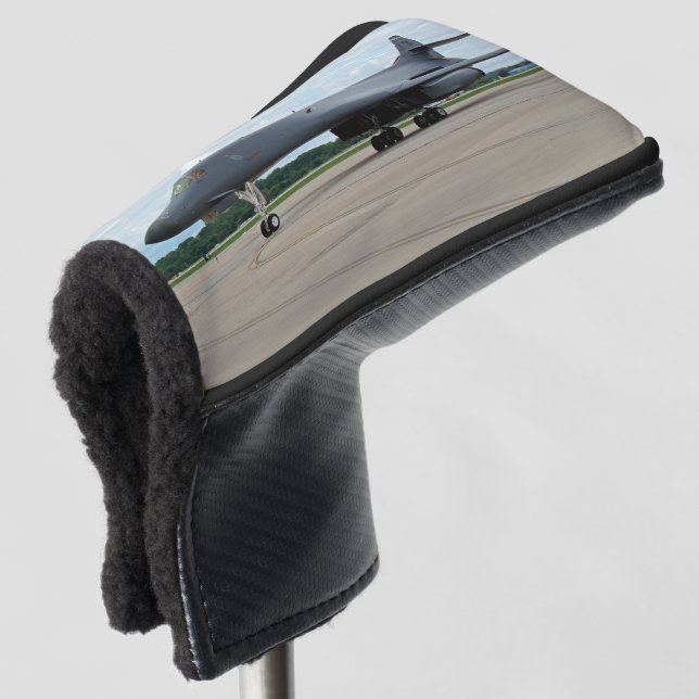 B-1B Lancer Bomber on Ground Golf Head Cover (3/4 Front)