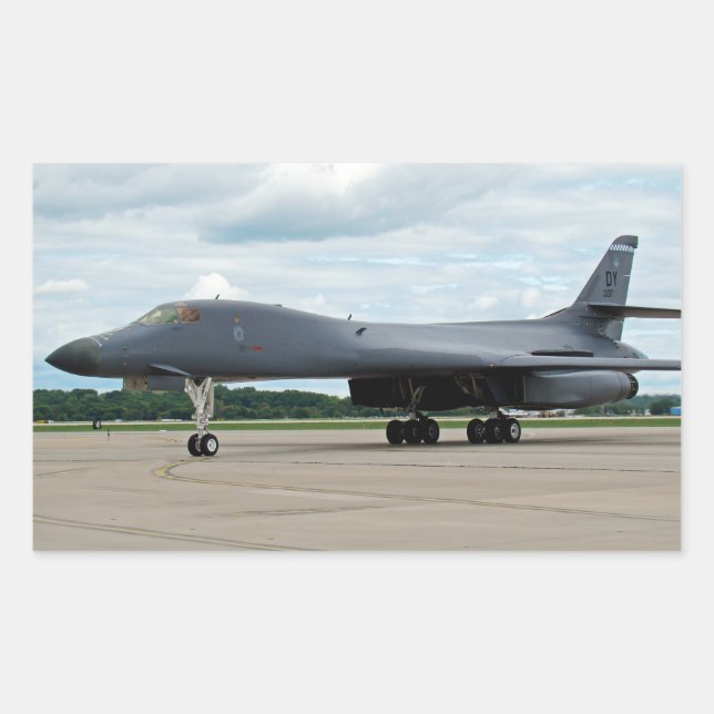 B-1B Lancer Bomber on Ground Sticker (Front)