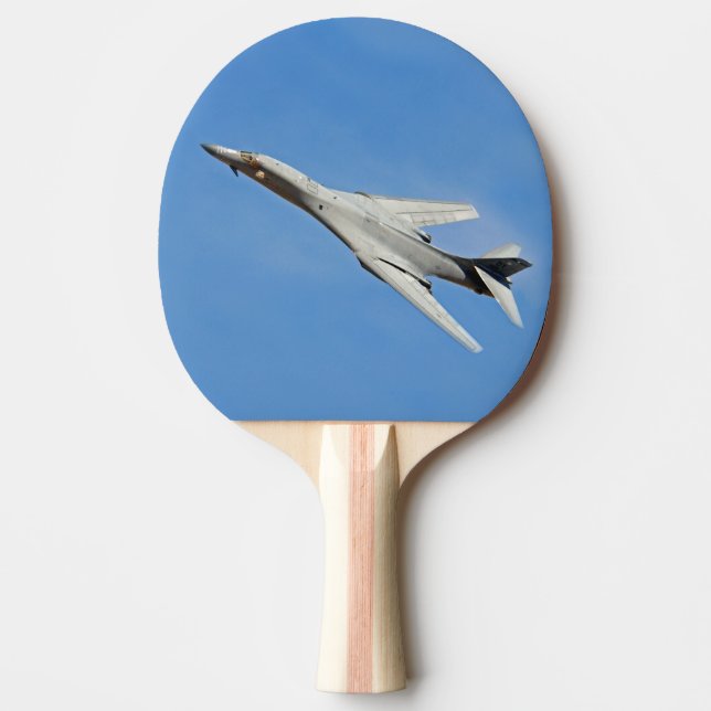 B-1B Lancer Bomber Wings Swept Ping Pong Paddle (Front)