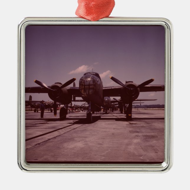 B-25 Bomber Metal Ornament (Front)