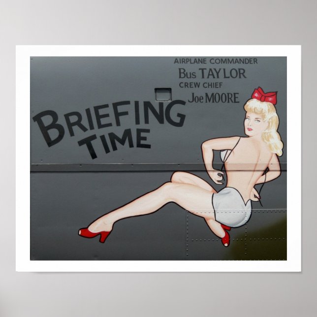 B-25 Briefing Time Poster (Front)