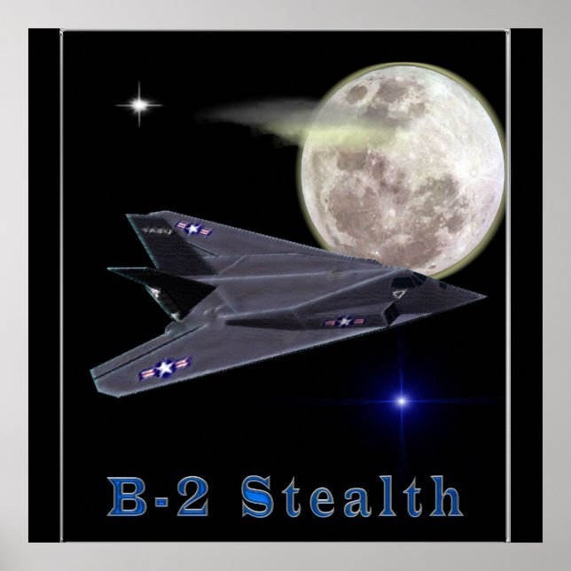 B-2 Affiches de bombardement furtif (Devant)
