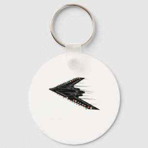 B-2 B2 Spirit Stealth Bomber Jet Plane 4th of July Keychain
