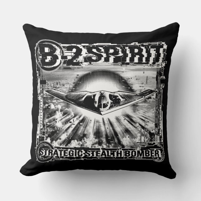 B-2 Spirit Throw Pillow Throw Pillow (Front)