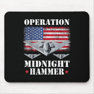 B-2 Stealth Jet Shirt Operation Midnight Hammer  Mouse Pad