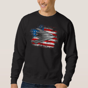 B 2 Stealth Spirit Bomber American Strategic Aircr Sweatshirt