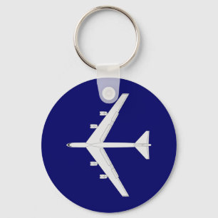 B-52 Bomber - Top View Keychain