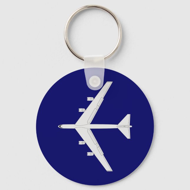 B-52 Bomber - Top View Keychain (Front)
