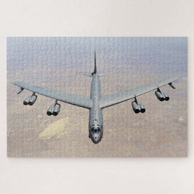 B-52 Stratofortress Barksdale AFB Over Texas Jigsaw Puzzle (Horizontal)