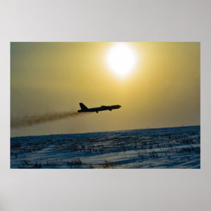 B-52 Stratofortress in the Snow Poster
