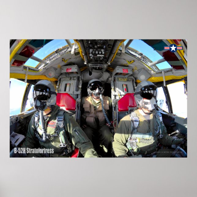 B-52H STRATOFORTRESS COCKPIT POSTER (Front)