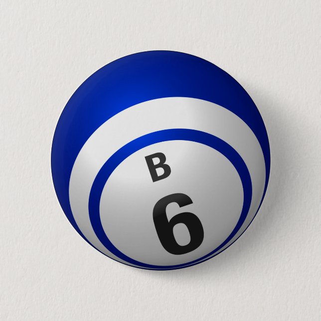 B 6 bingo button (Front)