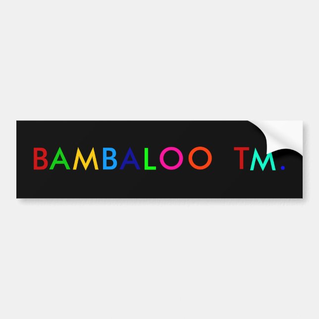 B, A, M, B, A, L, O, O, T, M, . BUMPER STICKER (Front)