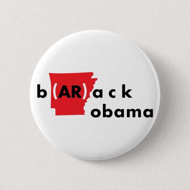 b(AR)ack obama 2 Inch Round Button (Front)