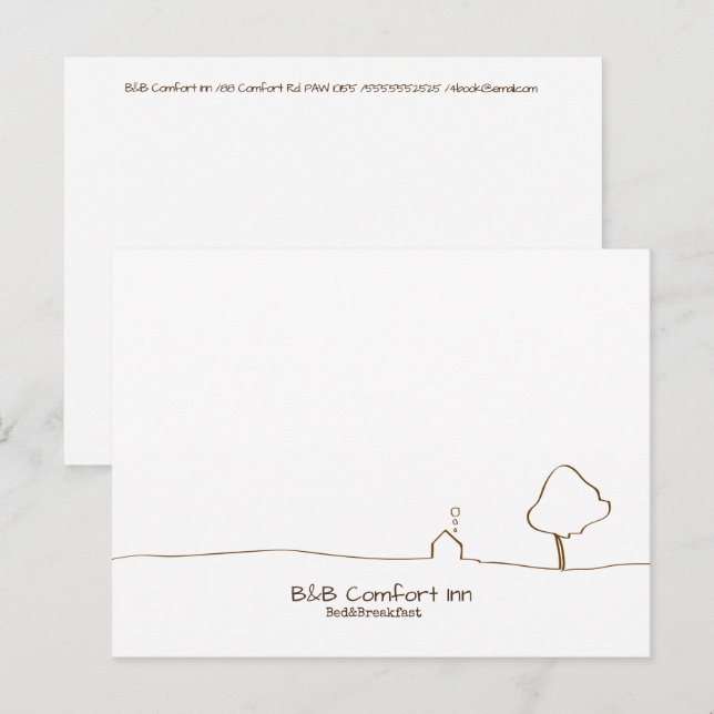 B&B Comfort Inn Postcard (Front/Back)