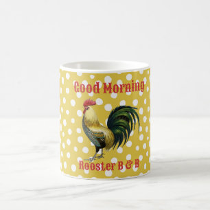 B & B Country Rooster Farmhouse Coffee Mug