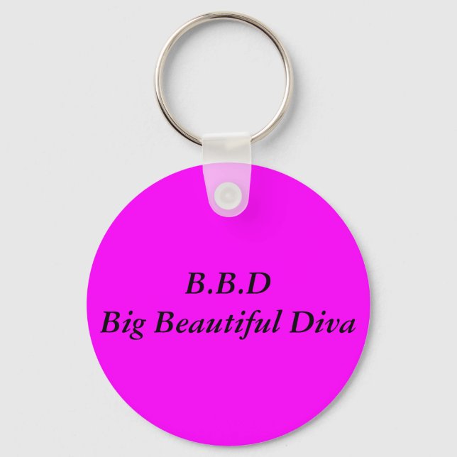B.B.DBig Beautiful Diva Keychain (Front)