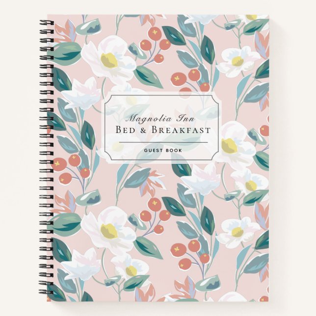 B&B Floral Location de vacances Blush Pink Livre d (Devant)