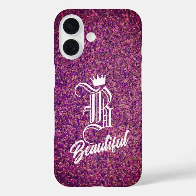 B Beautiful Pink iPhone Case (Back)