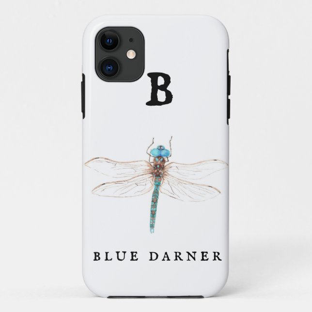 "B" Blue Darner iPhone / coque ipad (Dos)