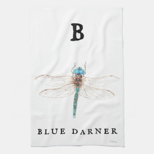 "B" Blue Darner Kitchen Towel