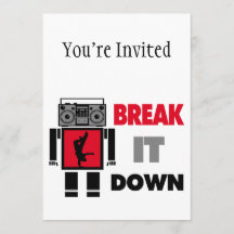 B Boy Boombox Robot Break It Down
