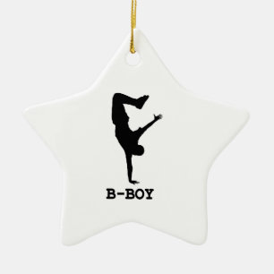 B Boy Ceramic Ornament