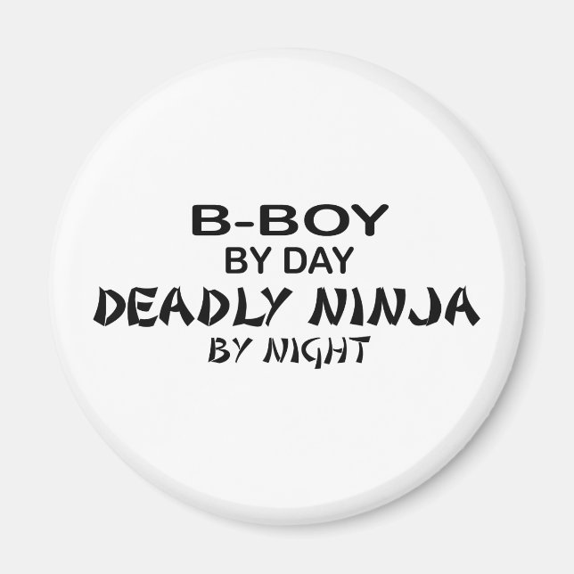 B-Boy Deadly Ninja by Night Magnet (Front)
