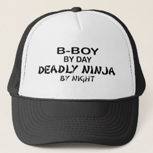 B-Boy Deadly Ninja by Night Trucker Hat