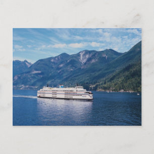 B.C. ferry from Vancouver to Nanaimo on Vancouver Postcard