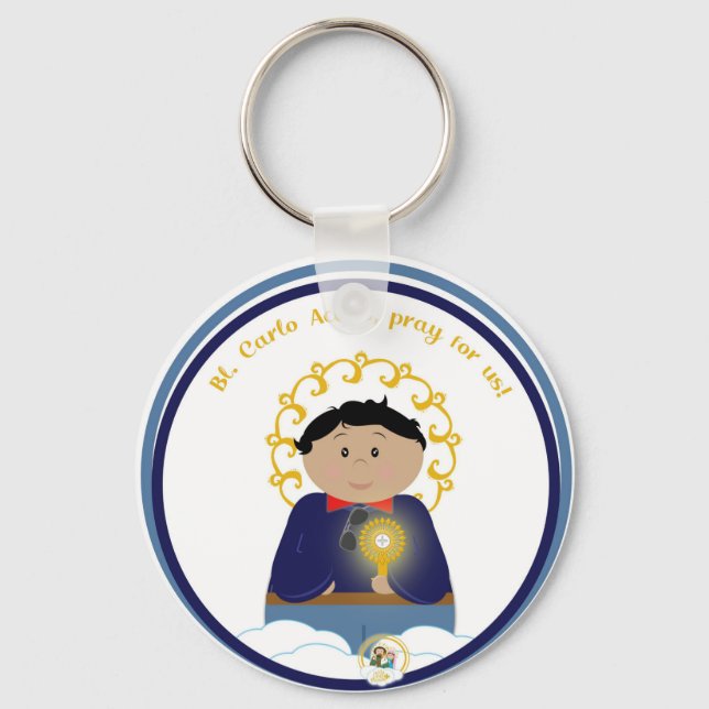 B. Carlo Acutis Medal Keychain (Front)