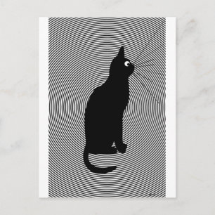 B cat postcard