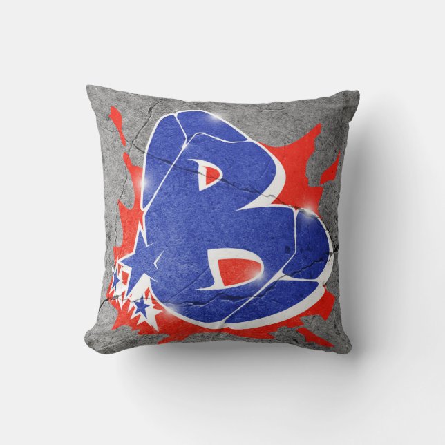 B - Coussin de graffiti (Recto)